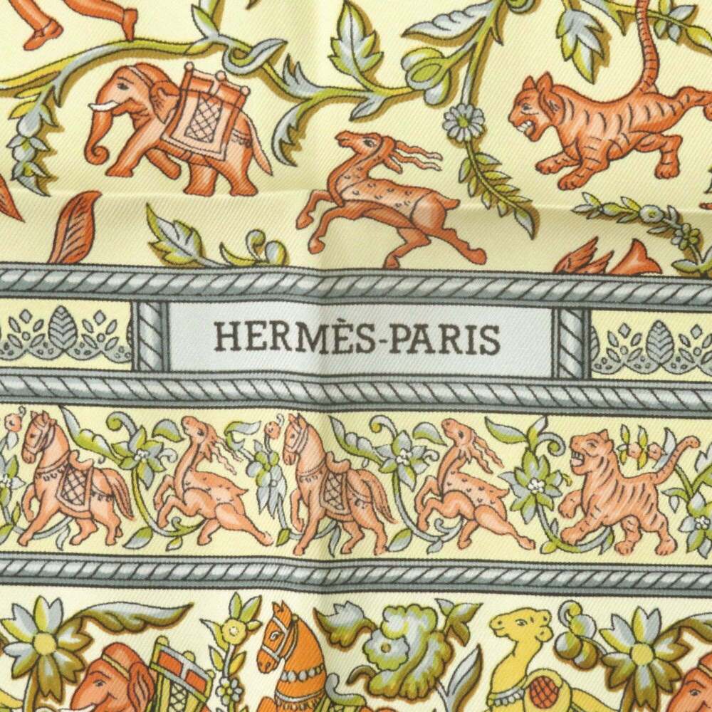 HERMES Authentic Blue Silk Scarf - Picture 4 of 5